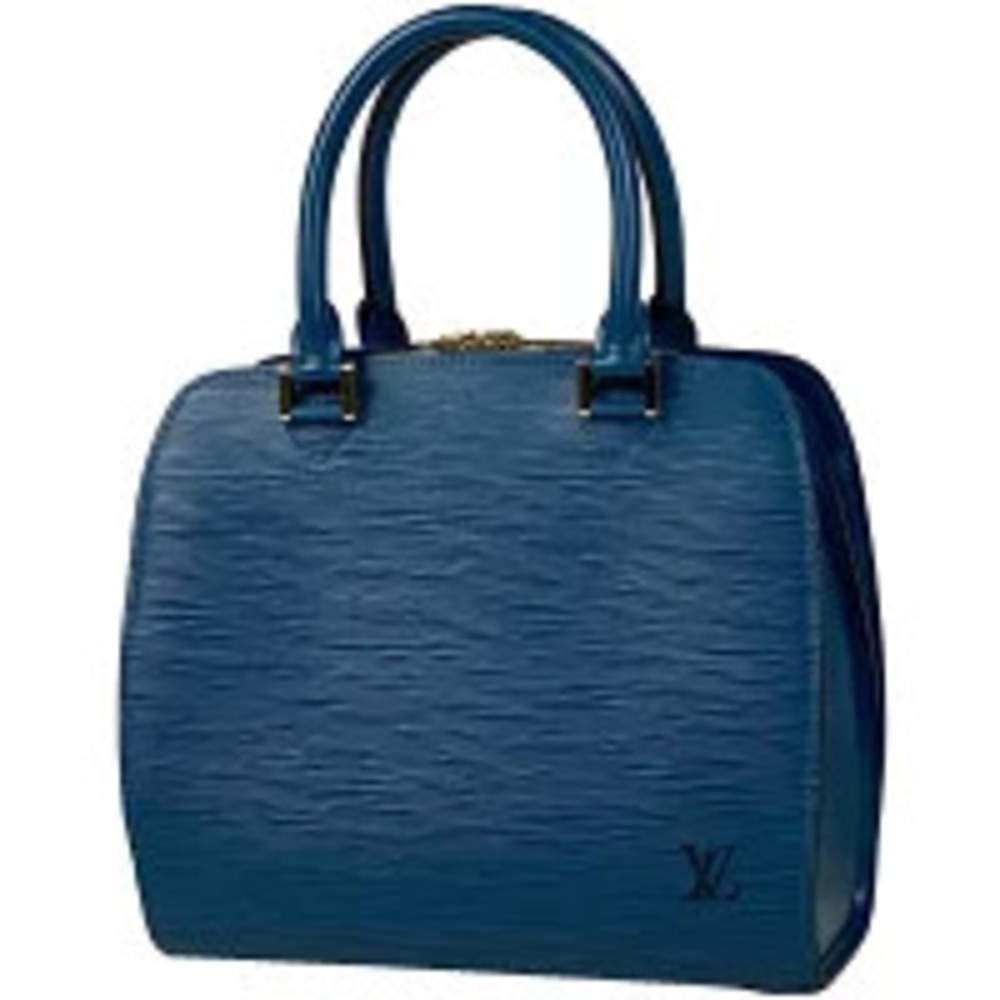 Louis Vuitton Pont Neuf Handbag Epi Leather Toledo Blue